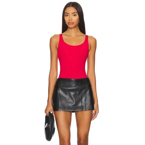 NWOT Wolford Jamaika String Thong Shiny Scoop Neck Bodysuit